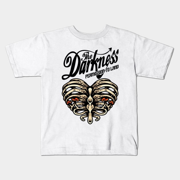 The Darkness One Way Ticket Kids T-Shirt by NEW ANGGARA